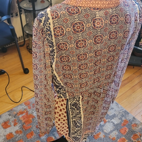 American Rag Egret Combo Lace-Up Shirt! - Picture 4 of 12